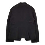 J.PRESS セラテリーダブルクロス ノーカラー ジャケット 定価36960円 JKGJGS0042 テーラードジャケット 24AW ブラック レディース ジェイプレス【中古】5-1101M∞