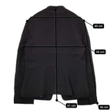 J.PRESS セラテリーダブルクロス ノーカラー ジャケット 定価36960円 JKGJGS0042 テーラードジャケット 24AW ブラック レディース ジェイプレス【中古】5-1101M∞