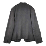 J.PRESS T/Rアルガンシルク ノーカラー ジャケット 24AW グレー レディース ジェイプレス【中古】5-1204M∞