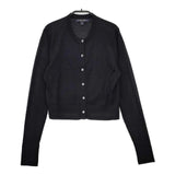 Brooks Brothers クルーネック ウール100％ カーディガン ブラック レディース ブルックスブラザーズ【中古】5-0917T∞
