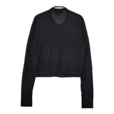 Brooks Brothers クルーネック ウール100％ カーディガン ブラック レディース ブルックスブラザーズ【中古】5-0917T∞