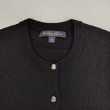 Brooks Brothers クルーネック ウール100％ カーディガン ブラック レディース ブルックスブラザーズ【中古】5-0917T∞
