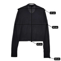 Brooks Brothers クルーネック ウール100％ カーディガン ブラック レディース ブルックスブラザーズ【中古】5-0917T∞