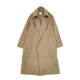 Honnete オーバーサイズドトレンチ カシミヤ混 定価58300円 ベルト付き トレンチコート キャメル レディース オネット【中古】5-1101T∞