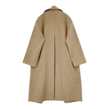 Honnete オーバーサイズドトレンチ カシミヤ混 定価58300円 ベルト付き トレンチコート キャメル レディース オネット【中古】5-1101T∞