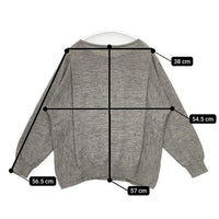 YARRA アルパカ リネン セーター ニット グレー レディース ヤラ【中古】5-0917T∞