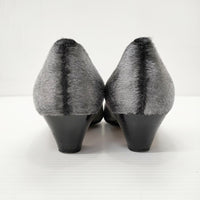 PELLICO ハラコ 38サイズ パンプス グレー レディース ペリーコ【中古】5-0717G◎