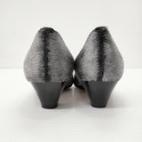 PELLICO ハラコ 38サイズ パンプス グレー レディース ペリーコ【中古】5-0717G◎