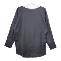 qualite サイドボタンTブラウス 定価14490円 ブラウス シャツ ブラック レディース カリテ【中古】5-0602M∞