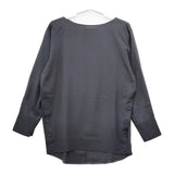 qualite サイドボタンTブラウス 定価14490円 ブラウス シャツ ブラック レディース カリテ【中古】5-0602M∞