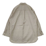 qualite ウールツイルシャツ 定価26400円 オーバーサイズ 長袖シャツ グレージュ レディース カリテ【中古】5-1029T∞