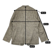qualite シルクネップツイードジャケット 定価46200円 ジャケット グレー レディース カリテ【中古】5-0821M∞