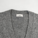 IENA 新品 AQUA Vネックカーディガン 定価22000円 23080900701030 ウールカシミヤ カーディガン 23AW グレー レディース イエナ【中古】5-1101T∞