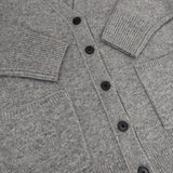 IENA 新品 AQUA Vネックカーディガン 定価22000円 23080900701030 ウールカシミヤ カーディガン 23AW グレー レディース イエナ【中古】5-1101T∞