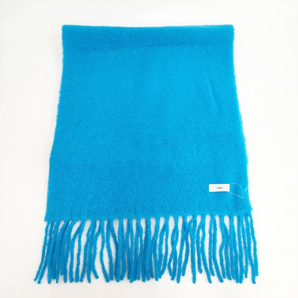 IENA 新品 23AW アルパカ混ストール 定価16500円 23098910001530 無地 マフラー ミズイロ レディース イエナ【中古】5-1021T◎