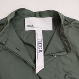 TICCA ビブヨークチュニック 定価29700円 TBAA-036 ブラウス シャツ グリーン レディース ティッカ【中古】5-0821M∞
