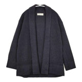 evam eva カシミヤ ワッフルニット E173K119 羽織 カーディガン チャコールグレー レディース エヴァムエヴァ【中古】5-1101T∞