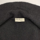 evam eva カシミヤ ワッフルニット E173K119 羽織 カーディガン チャコールグレー レディース エヴァムエヴァ【中古】5-1101T∞