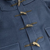 London Tradition/NIMES 別注 イングランド製 サイズ34 ショート丈 ダッフルコート ブルー レディース ロンドントラディション/ニーム【中古】5-1101T∞