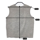 umii 908/45R/45rpm ウールジャガードベスト 女の子 ノースリーブニット ベスト グレー レディース ウミフォーティーファイブアールピーエム【中古】5-1029T∞