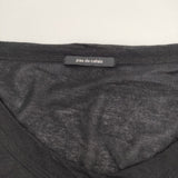 pas de calais 長袖 コットン 製品洗い ロング カーディガン ブラック レディース パドカレ【中古】5-0602M∞