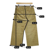 YAECA WRITE 98651 コットンウール コーデュロイ パンツ ベージュ レディース ヤエカ【中古】5-1029T∞