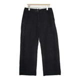 YAECA 13677 ベロア コットン モールスキン パンツ ブラック レディース ヤエカ【中古】5-1029T∞