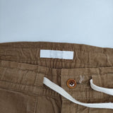 homspun 細コールひもパンツ コーデュロイ 定価25300円 222-3374 パンツ ブラウン レディース ホームスパン【中古】5-1101T∞