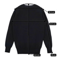 ゴーシュ G181-K003 コットンファームリブ カーディガン ブラック レディース ゴーシュ【中古】5-0821M∞