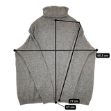 ゴーシュ G144-K039 コットンカシミヤ タートルネック セーター ニット グレー レディース ゴーシュ【中古】5-1029T∞