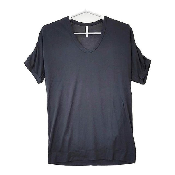 NO CONTROL AIR 製品染め モダール リヨセル 半袖Ｔシャツ カットソー ネイビー レディース ノーコントロールエアー【中古】5-0528S∞