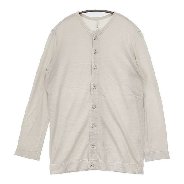 NO CONTROL AIR コットン レーヨン カーディガン 製品染め 長袖Ｔシャツ カットソー ロンＴ ベージュ レディース ノーコントロールエアー【中古】5-0907M∞