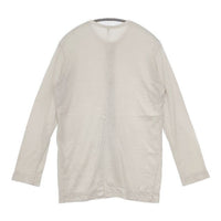NO CONTROL AIR コットン レーヨン カーディガン 製品染め 長袖Ｔシャツ カットソー ロンＴ ベージュ レディース ノーコントロールエアー【中古】5-0907M∞