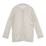 NO CONTROL AIR コットン レーヨン カーディガン 製品染め 長袖Ｔシャツ カットソー ロンＴ ベージュ レディース ノーコントロールエアー【中古】5-0907M∞