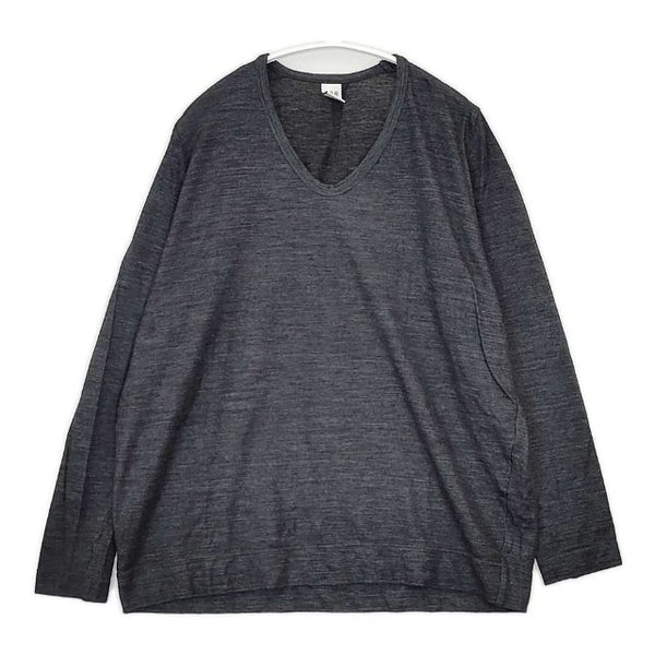 NO CONTROL AIR ウールテンセル 製品洗い 長袖Ｔシャツ カットソー ロンＴ チャコールグレー レディース ノーコントロールエアー【中古】5-1029T∞