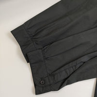NO CONTROL AIR ノーカラー 長袖 コットン 製品洗い ブラウス シャツ ブラック レディース ノーコントロールエアー【中古】5-0821M∞