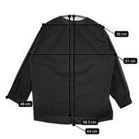 NO CONTROL AIR ノーカラー 長袖 コットン 製品洗い ブラウス シャツ ブラック レディース ノーコントロールエアー【中古】5-0821M∞