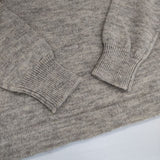 homspun 232-7906 シェットランドプルオーバー ウール セーター ニット ベージュ レディース ホームスパン【中古】5-1101T∞