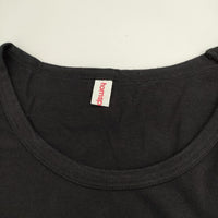 homspun 122-6898 コットン 長袖Ｔシャツ カットソー ロンＴ ブラック レディース ホームスパン【中古】5-0602M∞