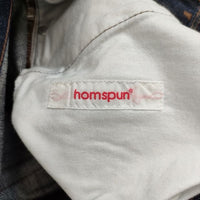 homspun 122-3216 ジーンズ コットン サイズM デニムパンツ ネイビー レディース ホームスパン【中古】5-0821G∞