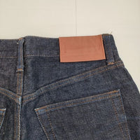 homspun 122-3216 ジーンズ コットン サイズM デニムパンツ ネイビー レディース ホームスパン【中古】5-0821G∞