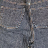 homspun 122-3216 ジーンズ コットン サイズM デニムパンツ ネイビー レディース ホームスパン【中古】5-0821G∞