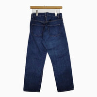 YAECA 6-12U スリムテーパード USED NAVY コットン ジーンズ デニムパンツ ネイビー レディース ヤエカ【中古】5-0821G∞