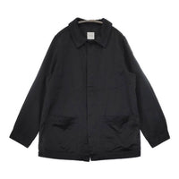 Toujours コットンリネン カバーオール ジャケット ブラック レディース トゥジュー【中古】5-0821M∞