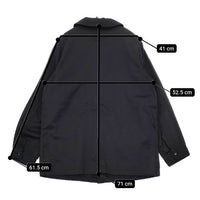Toujours コットンリネン カバーオール ジャケット ブラック レディース トゥジュー【中古】5-0821M∞
