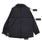 Toujours コットンリネン カバーオール ジャケット ブラック レディース トゥジュー【中古】5-0821M∞