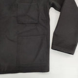 a. IOJK-14A511 ウール ピン付き ノーカラージャケット ブラック レディース エードット【中古】5-1029T∞