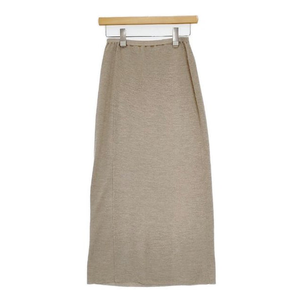 JURGEN LEHL J0191KS011 ウールシルク ニット ロングスカート ベージュ レディース ヨーガンレール【中古】5-1029T∞