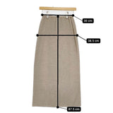 JURGEN LEHL J0191KS011 ウールシルク ニット ロングスカート ベージュ レディース ヨーガンレール【中古】5-1029T∞