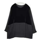 JURGEN LEHL J0153FB431 シルク混 ブラウス シャツ ブラック レディース ヨーガンレール【中古】5-1029T∞